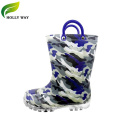 Kid's Rain Boots With Camo Printing